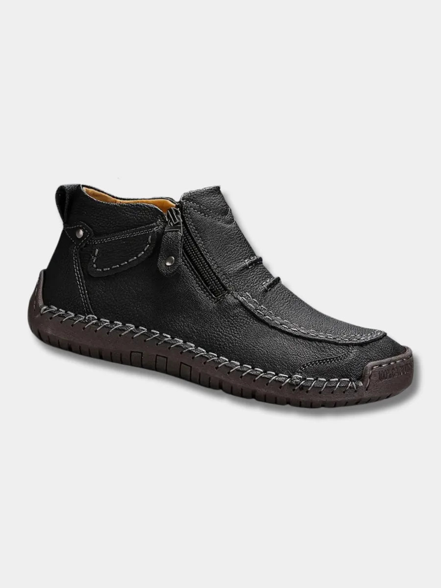 Unisex orthopedische enkellaarzen met zijrits, ideaal voor dagelijks comfort en gemak.