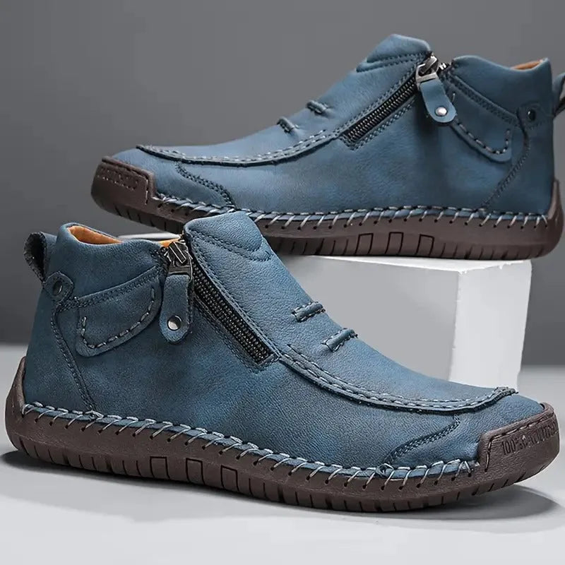 Comfortabele unisex orthopedische enkellaarzen met zijrits, perfect voor langdurig draagcomfort.