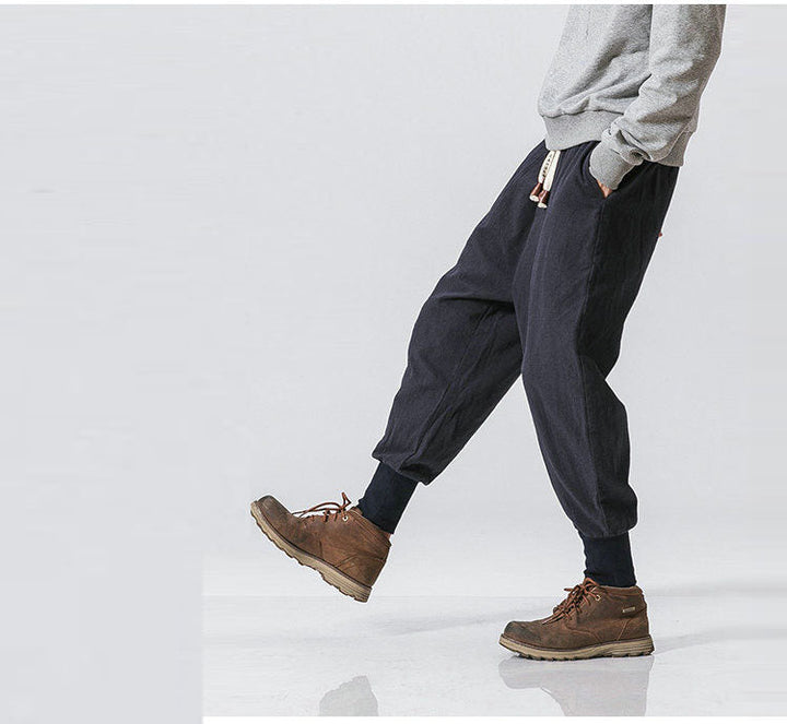 Urban heren streetwear broek, losse pasvorm, voor comfort en bewegingsvrijheid.