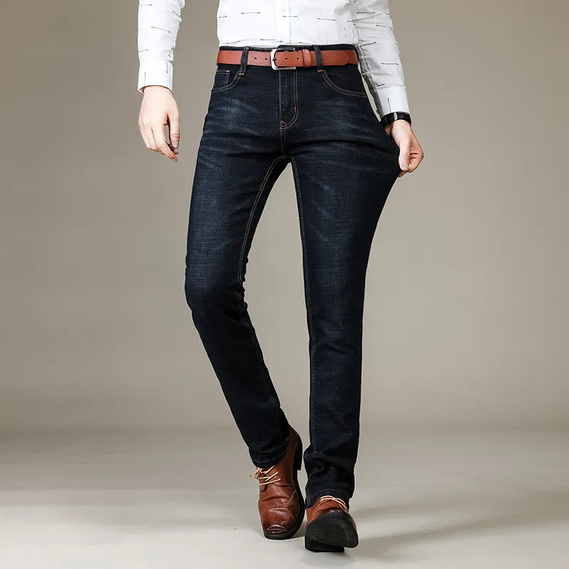 Heren jeans comfortabele tailleband