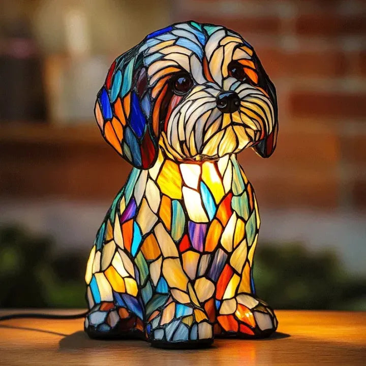Een stijlvolle Lumidog Chihuahua lamp die een warme sfeer creëert.