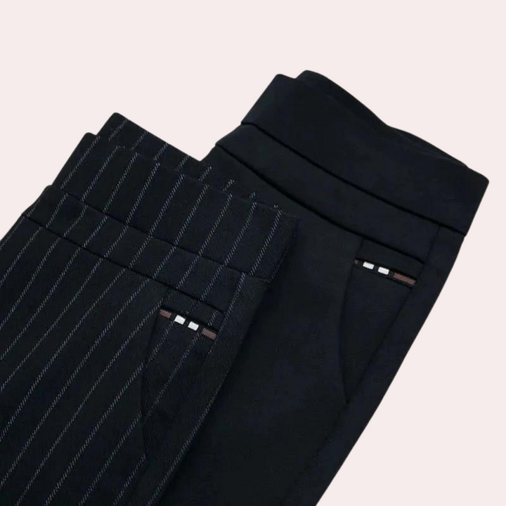 Comfortabele dames stretchbroek met hoge taille in casual stijl