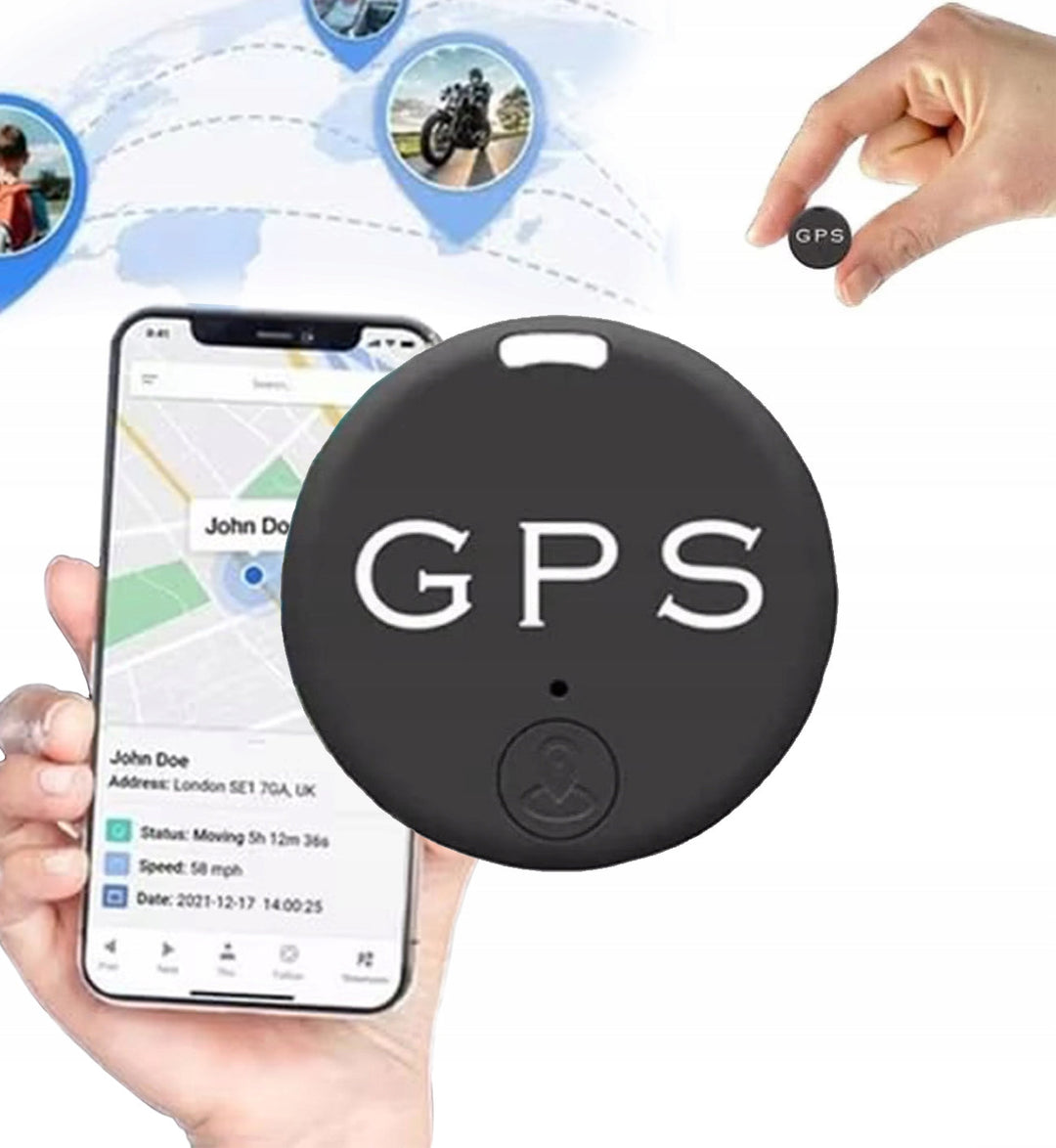 Handige mini GPS tracker met mobiele app weergave