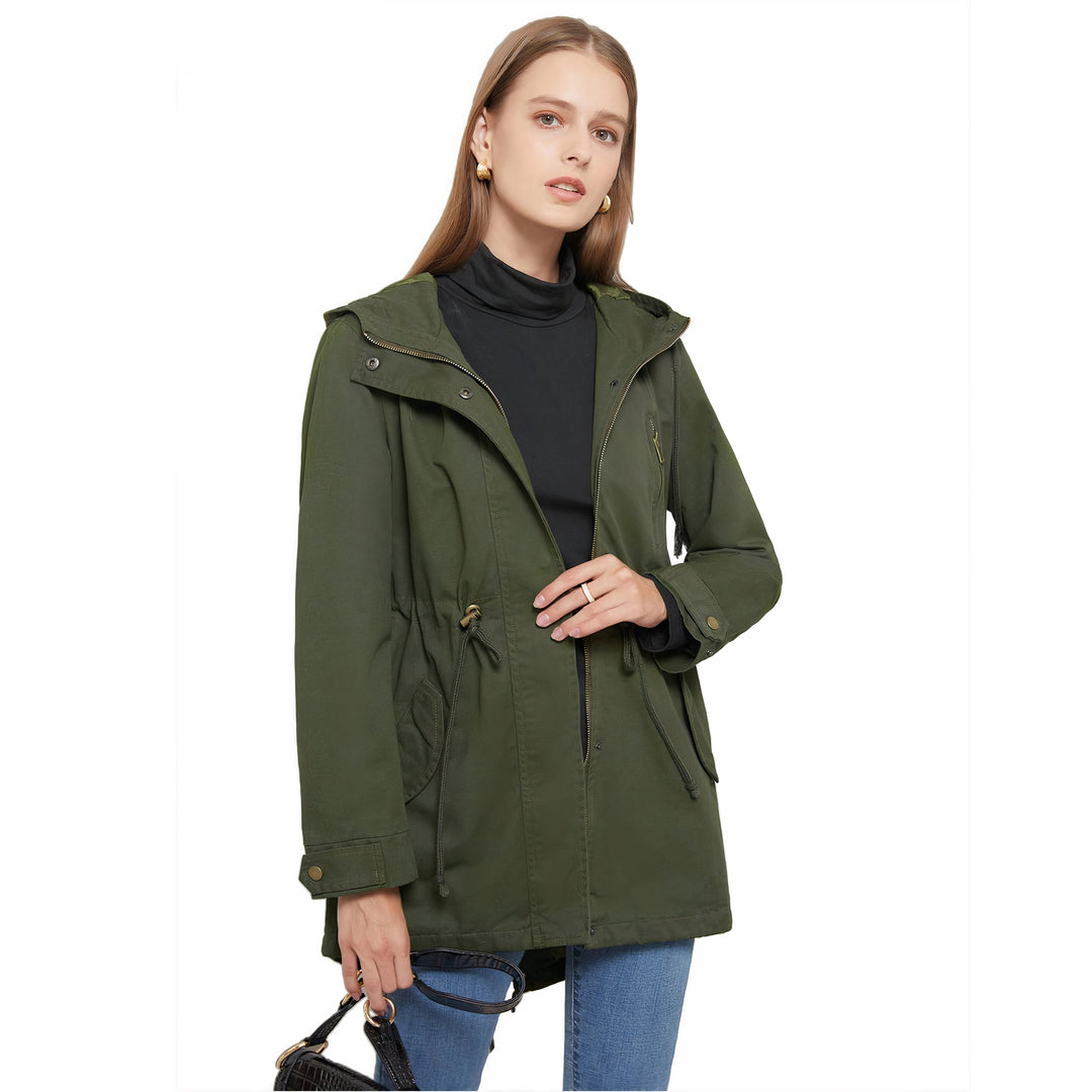 Dames winddichte trenchcoat, elegant en stijlvol. Perfecte lentejas en herfstjas voor elk seizoen.