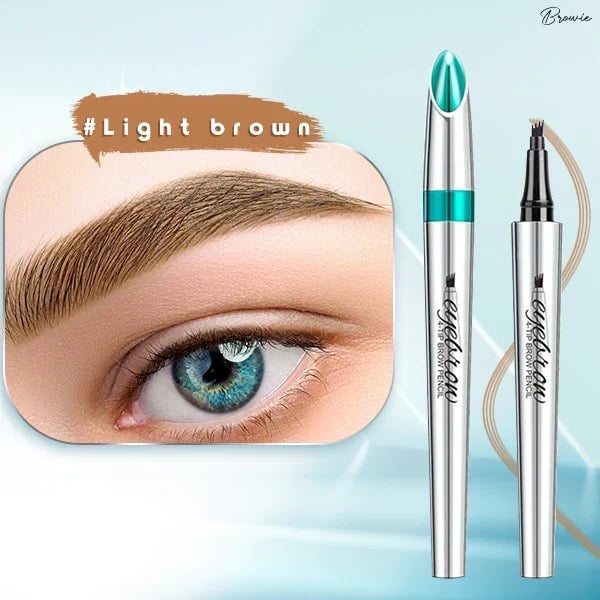 Resultaten van vollere en gedefinieerde wenkbrauwen na gebruik van de microblading pen