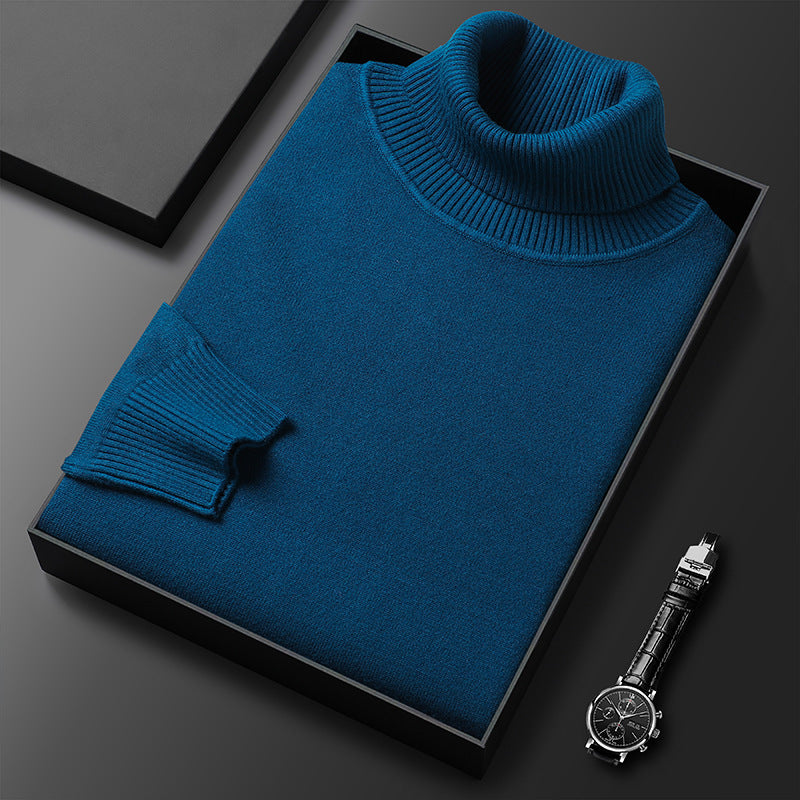 Zachte heren luxe coltrui van hoogwaardige stof, ultiem comfort voor moderne mannen kleding.