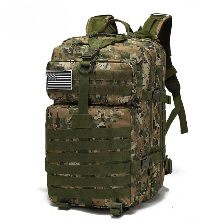 Camouflage rugzak met functionele opbergvakken voor reizen en hiking
