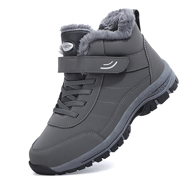Comfortabele heren winterlaarzen, waterdicht en antislip. Ideaal voor sneeuw, outdoor wandelingen.