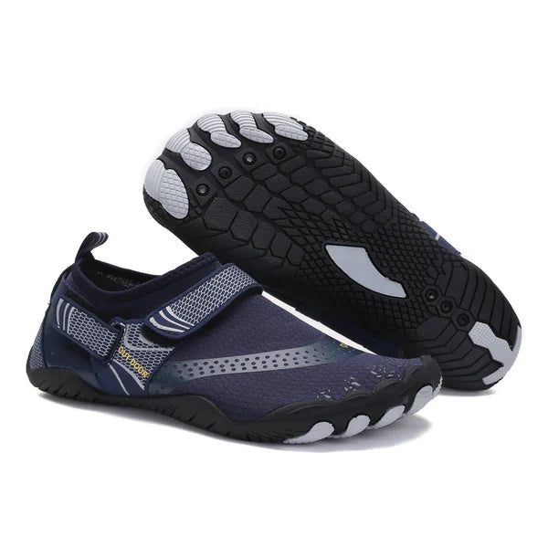 Unisex orthopedische waterschoenen met blotevoetengevoel, ideaal voor strand en wateractiviteiten. Comfortabel & flexibel.