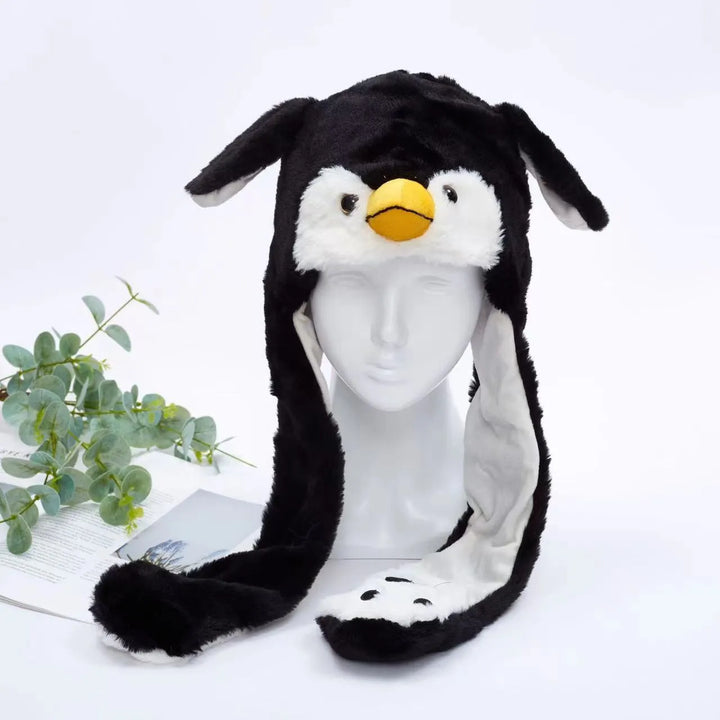 Trendy pluche hoed met interactieve en bewegende oren