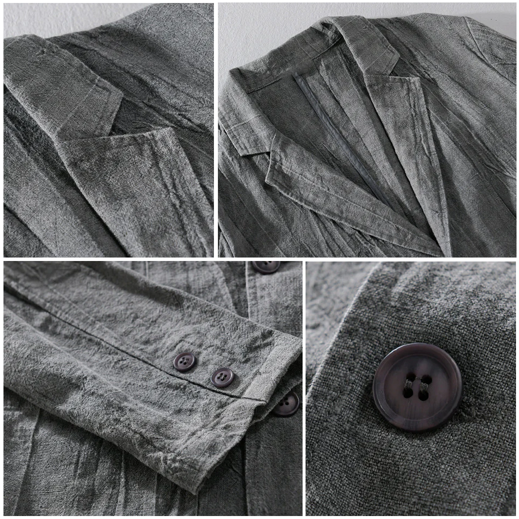 Comfortabel mannen blazer jasje, elegant en ademend, voor een smart casual stijl in de zomer en herfst.