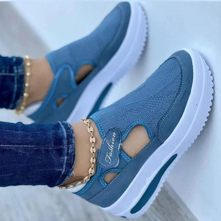 Modieuze Dames Sasa sneakers met hoge zool, ideaal voor comfort en een stijlvolle casual look.