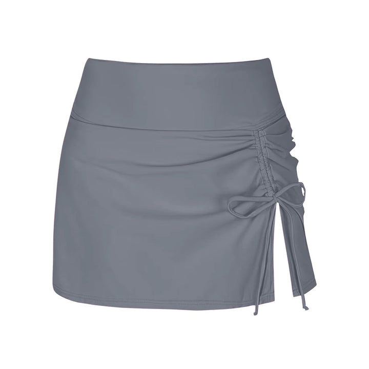 Detail van de elastische tailleband van de Hoymans dames zwemshorts voor optimaal draagcomfort.