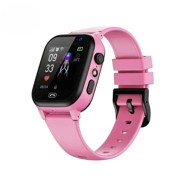 Levendige interface van het GPS kinderhorloge met videobel- en noodoproepfuncties.