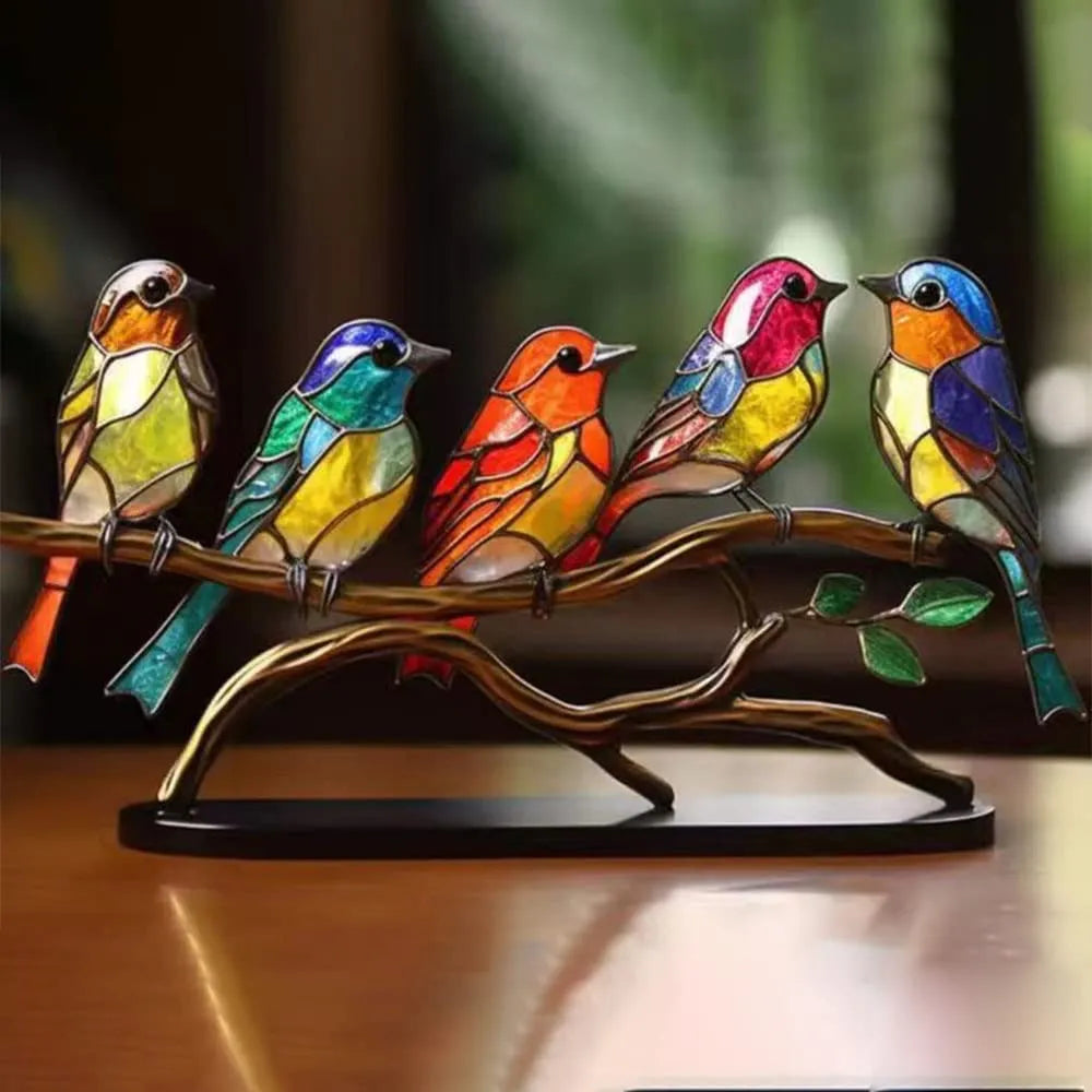 ColorBirds decoratiebeeldje als uniek cadeau voor natuurliefhebbers