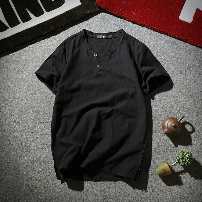 Lichtblauw heren T-shirt voor een frisse zomerse dag