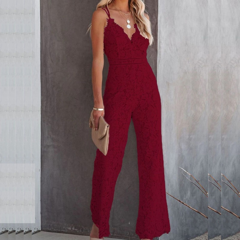 Comfortabele en elegante dames jumpsuit, een must-have voor vrouwenmode, perfect als zomer- of feestoutfit.