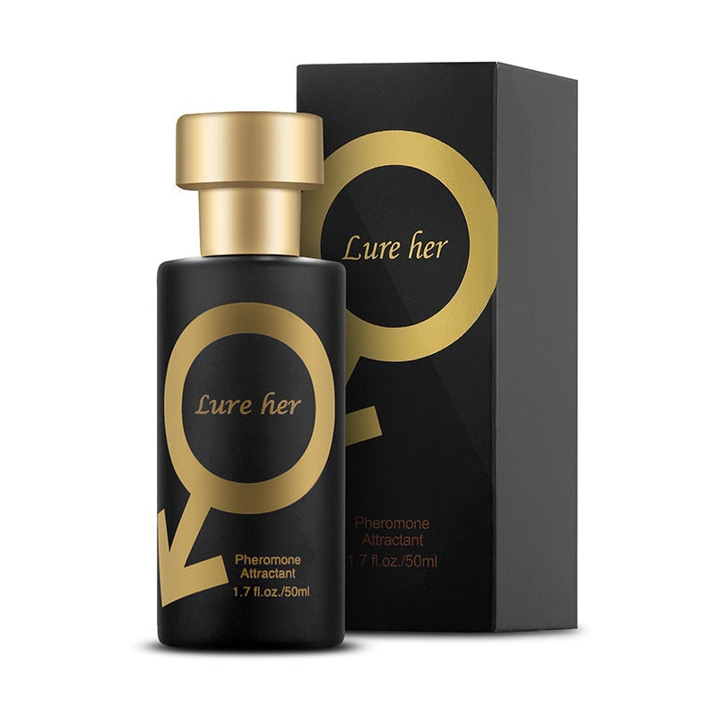 Man brengt feromoon aftershave parfum aan; verhoogt aantrekkingskracht, zelfvertrouwen en charisma met unieke geur.