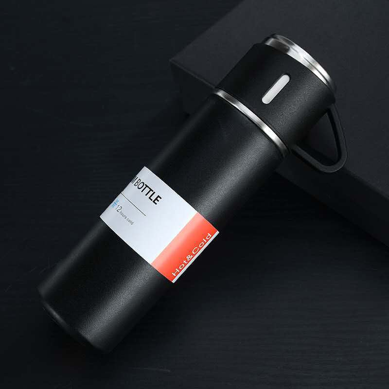 Elegante unisex RVS thermoskan; houdt je favoriete drank op temperatuur.