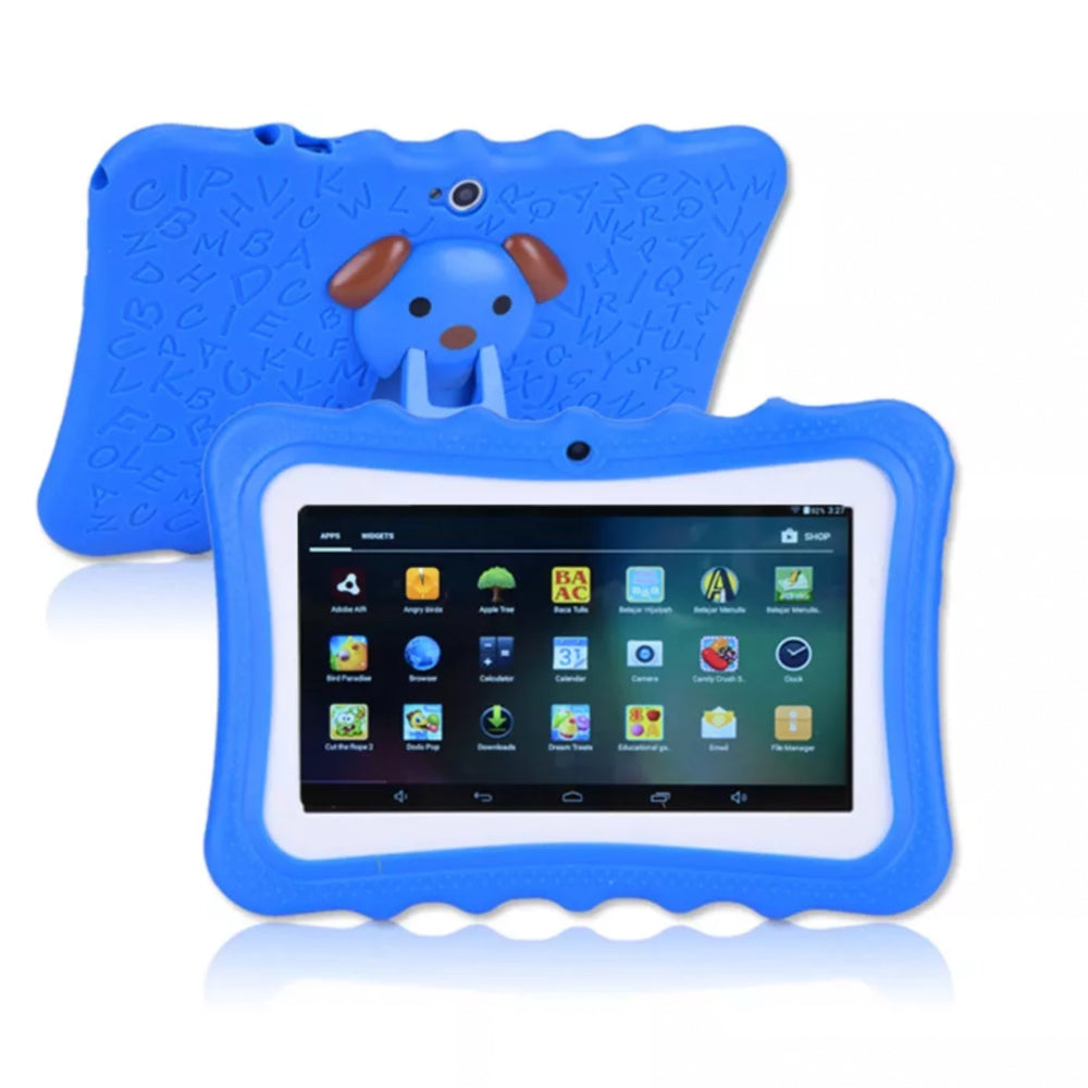 Kindertablet 7 inch in gebruik door een kind tijdens het spelen