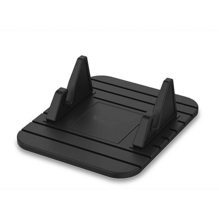 Universele anti-slip telefoonhouder voor auto en bureau in zwarte siliconen