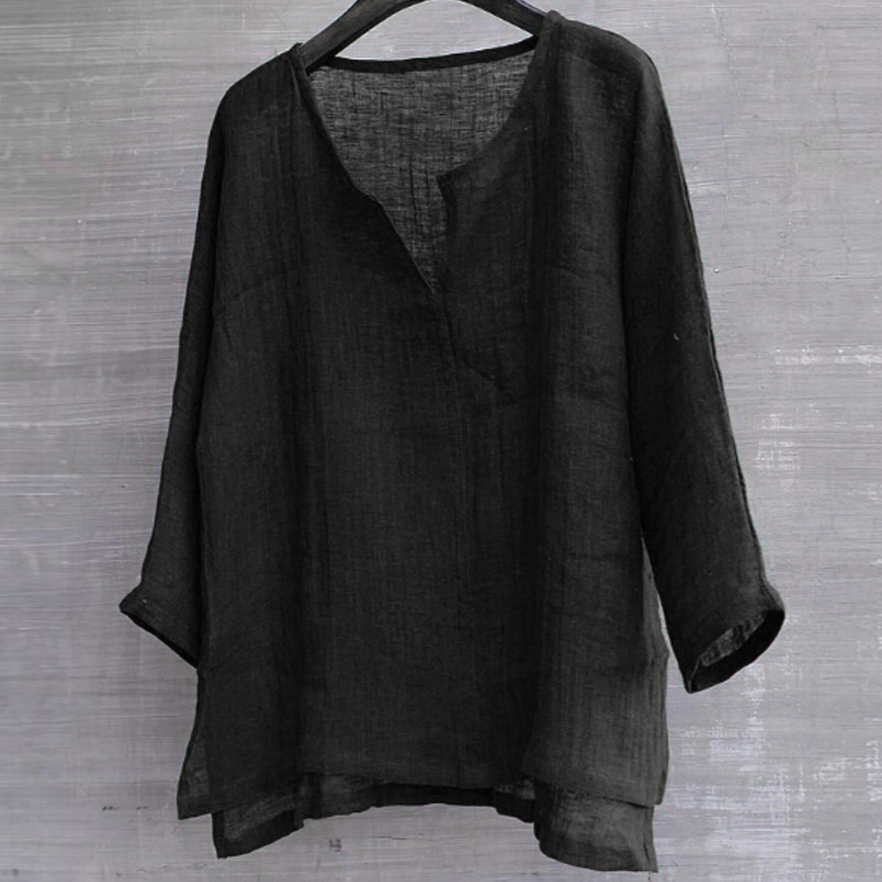 Heren Lino blouse, comfortabel & luchtig voor de zomer. Ideaal voor casual dagen of strand.