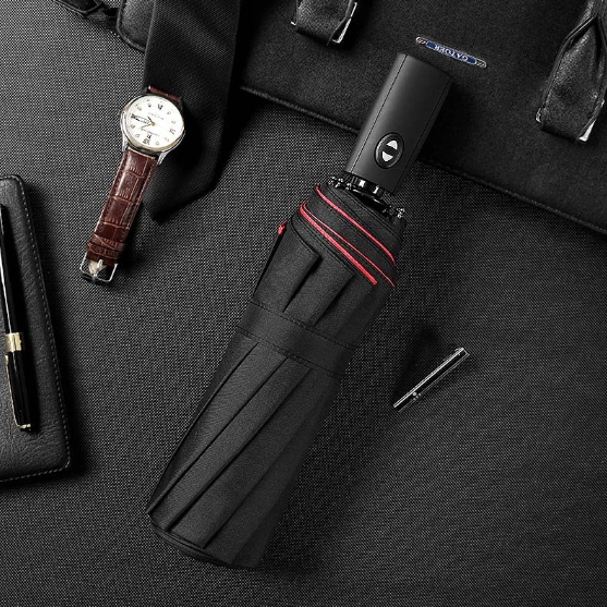 Winddichte stormparaplu voor optimale bescherming tegen regen en wind. Unisex en weerbestendig design.