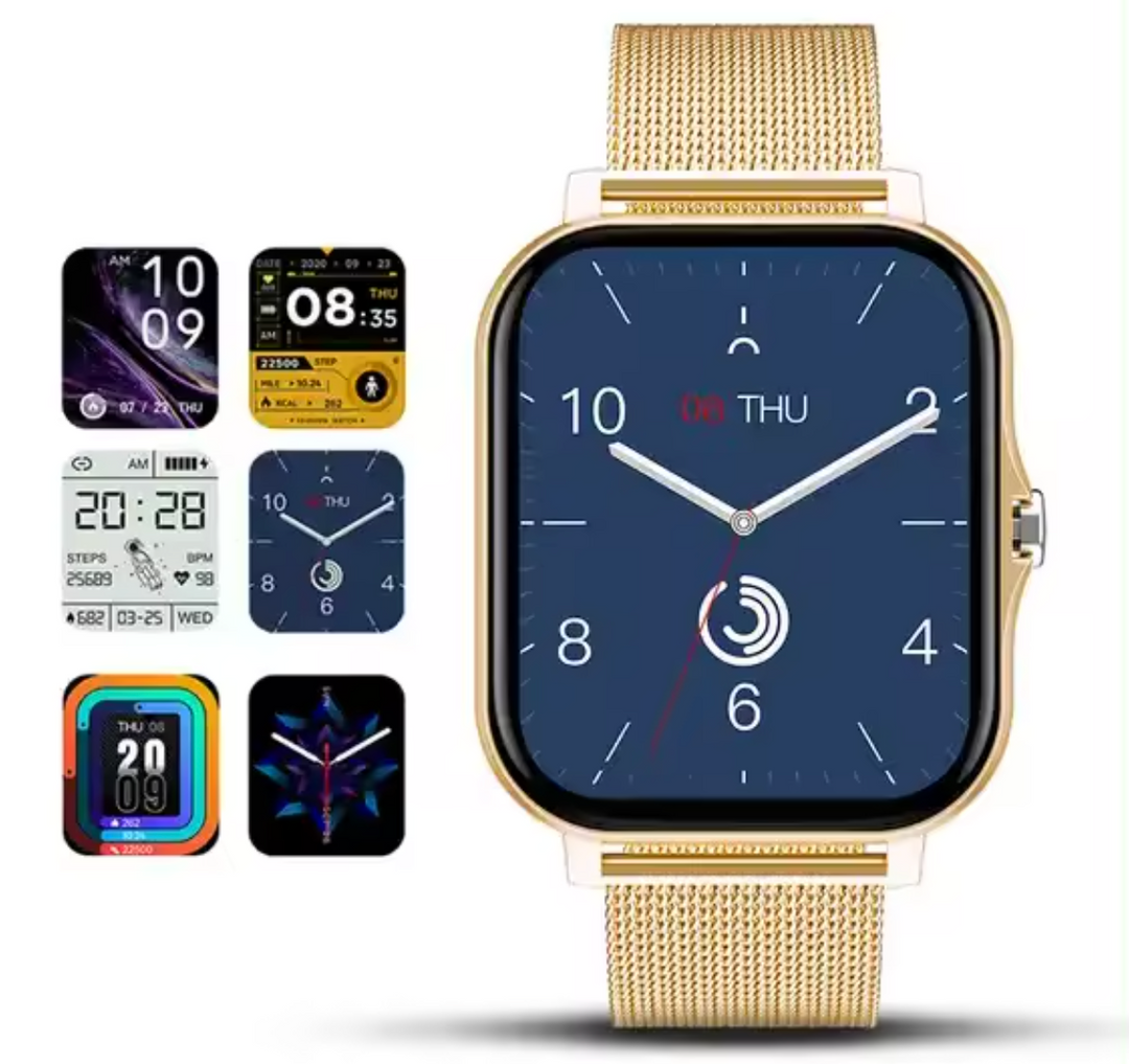 Slanke dames smartwatch met lange batterijduur, perfect voor het monitoren van activiteiten en slaapkwaliteit.