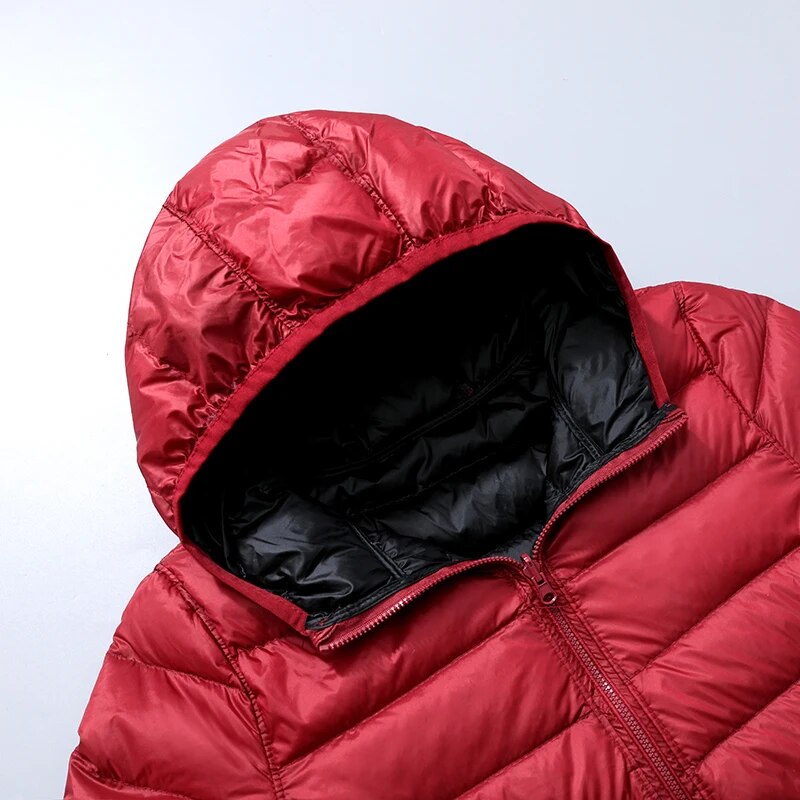 Hoymans dames donsjas, lichtgewicht winterjas met capuchon, comfortabel en chic.