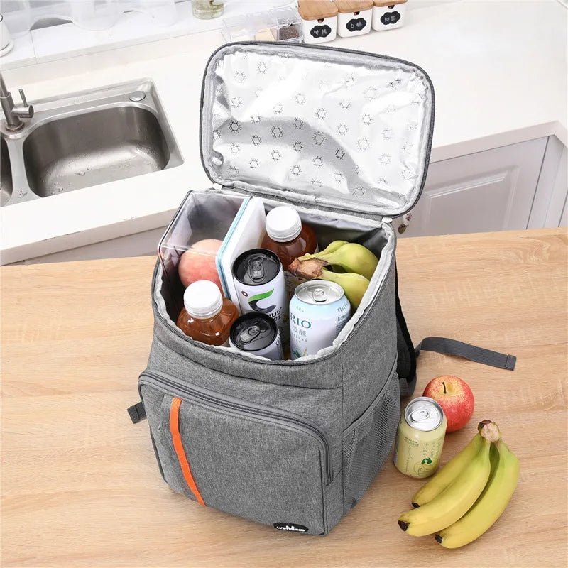 Compacte 18L geïsoleerde lunchtas, ideaal voor het veilig en vers meenemen van je kantoorlunch of snacks.
