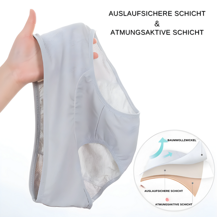 Beschermende Aurora ComfortSlip: Lekvrije damesondergoed, ideaal voor incontinentie. Comfortabel en discreet.