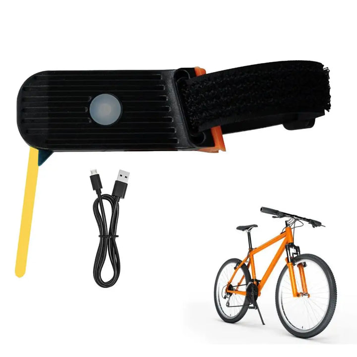 Compact en waterbestendig ontwerp van het Photon Drop oplaadbare fietslampje.