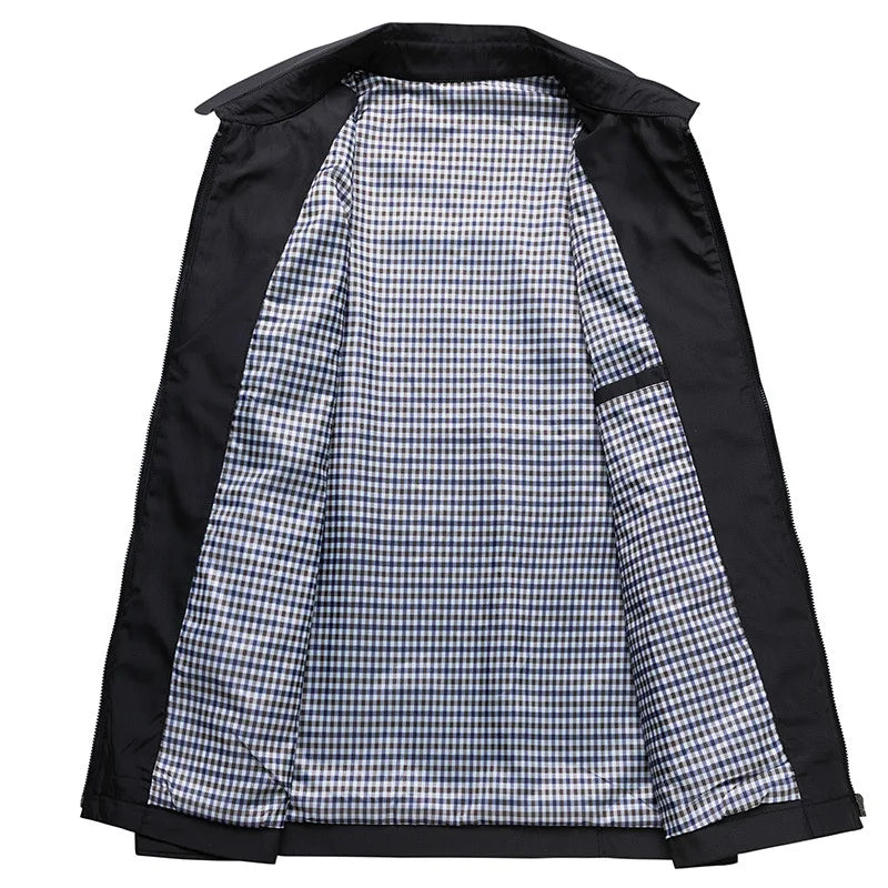 Veelzijdige herenjas in diverse kleuren, geschikt voor alle seizoenen en weersomstandigheden.