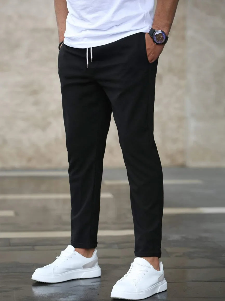 Modieuze tapered herenbroek met flexibele stretchstof voor extra comfort