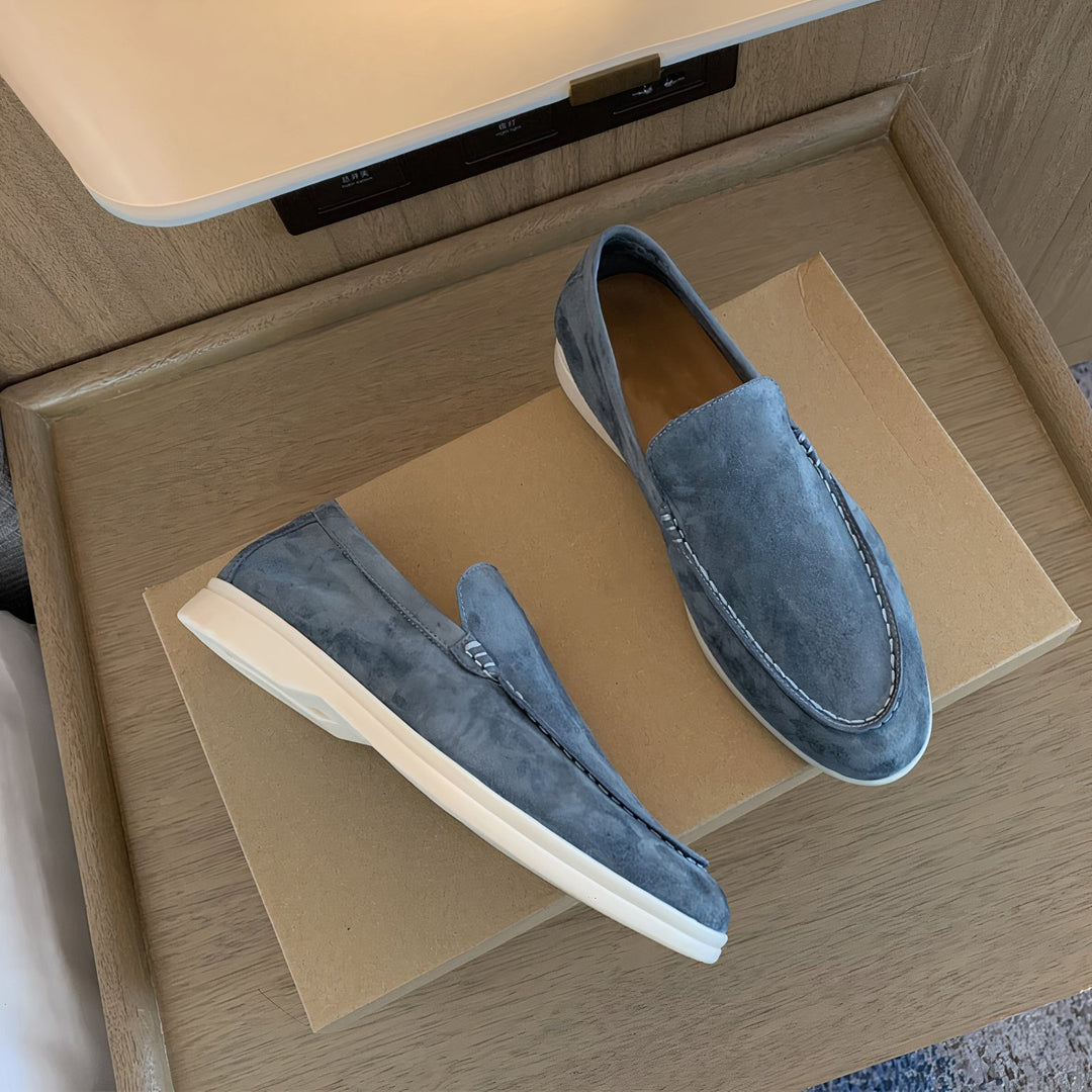 Stijlvolle zakelijke herenschoenen, elegante casual instappers voor herenmode