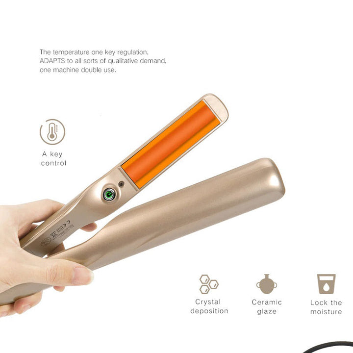 Krijg prachtig haar met deze 2-in-1 stylingtool. Stijlen & krullen moeiteloos voor dames.