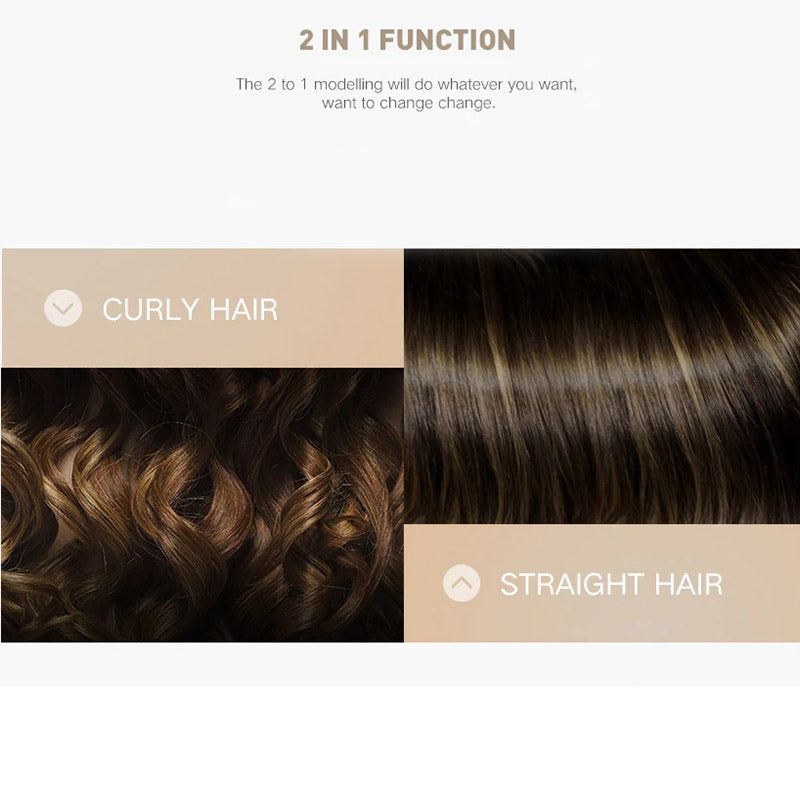 Makkelijk te gebruiken 2-in-1 haarstyler. Snel stijlen en krullen voor dagelijkse, prachtige haarlooks.