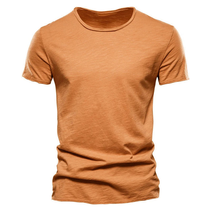 Blauw heren T-shirt, frisse uitstraling, korte mouwen, ideaal voor de zomer.