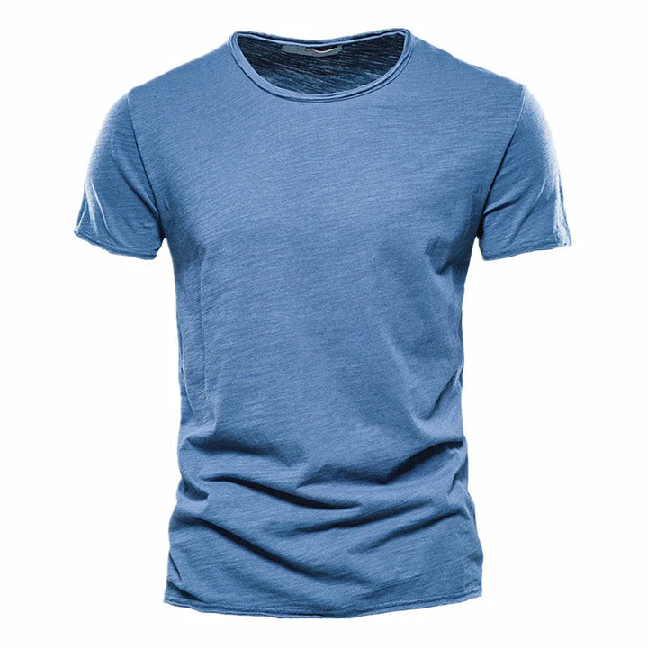 Wit heren T-shirt, essentieel item, tijdloos en stijlvol, voor elke gelegenheid.