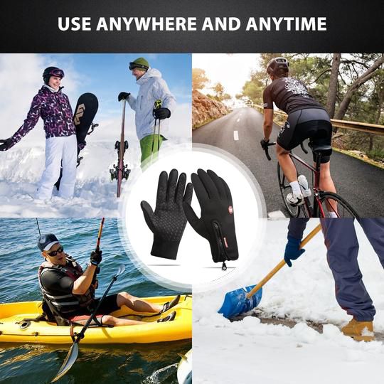 Warme thermische handschoenen voor mannen en vrouwen, met touchscreen functionaliteit voor winterse avonturen.
