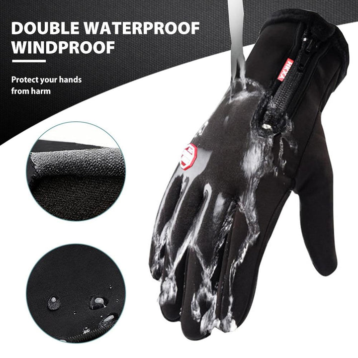 Unisex thermische winterhandschoenen, bieden warmte, waterdichtheid en winddichte bescherming buiten.