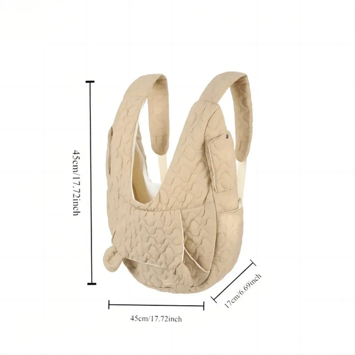 Ergonomische huisdier tas in stijlvol design voor onderweg