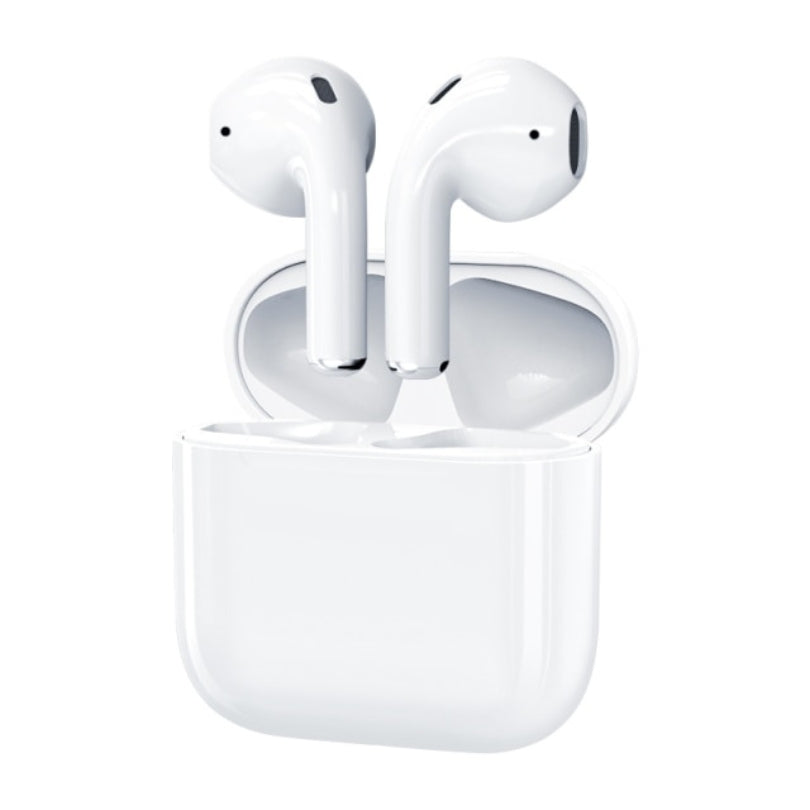 Unisex draadloze koptelefoon met HiFi geluid, elegant wit design, perfect voor muziek en comfortabel gebruik.