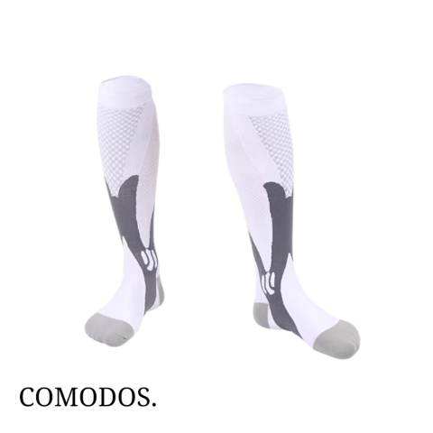 Zachte, ademende unisex steunkousen voor optimaal comfort en gezonde benen; vermindert zwelling effectief.