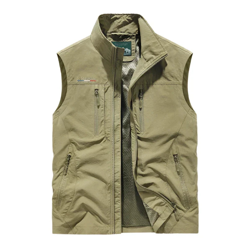 Stijlvolle heren waterdichte bodywarmer voor outdoor activiteiten en dagelijks gebruik