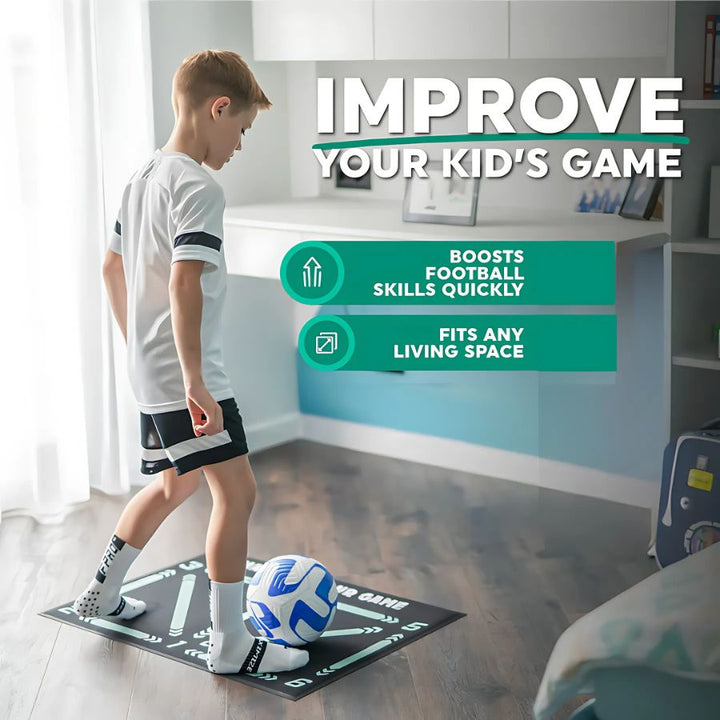 Voetbal trainingsmat voor kinderen voor het verbeteren van balcontrole