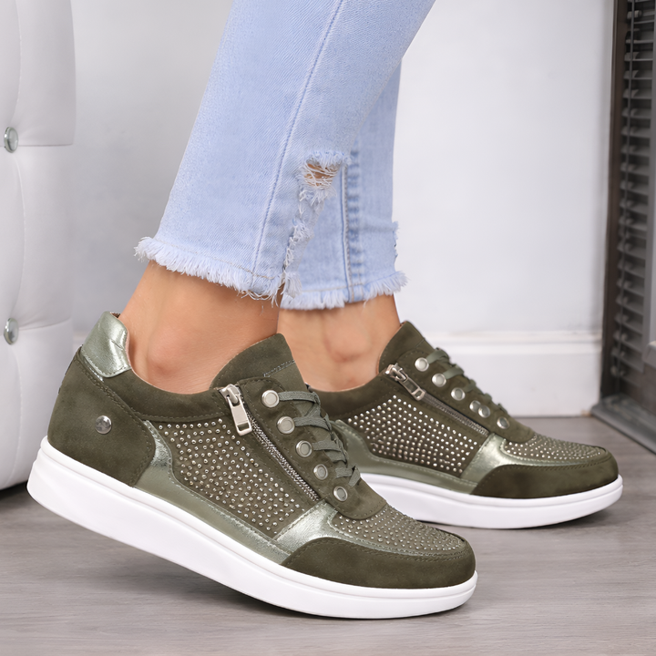 Comfortabele orthopedische dames wandelschoenen, perfect voor casual damesmode met optimale ondersteuning.