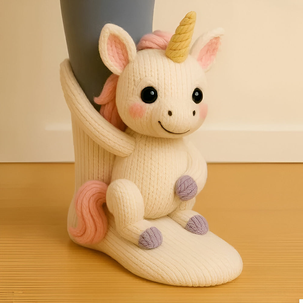 Zachte comfort sokken, antislip dierensokken met 3D print en warme voering voor winterdagen.