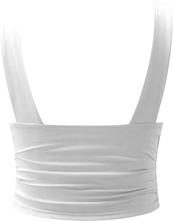 Stijlvolle slim fit damestop in elegant zwart. Mouwloze top met V-hals en ruches, perfect voor de zomer.