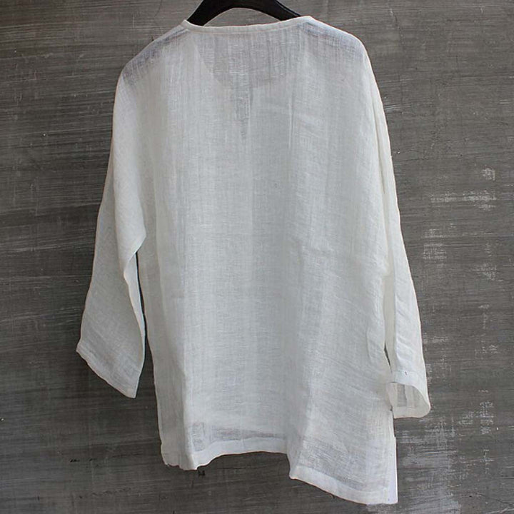 Tijdloze heren Lino blouse, ademend en koel. Een essentieel casual overhemd voor warme zomerdagen.